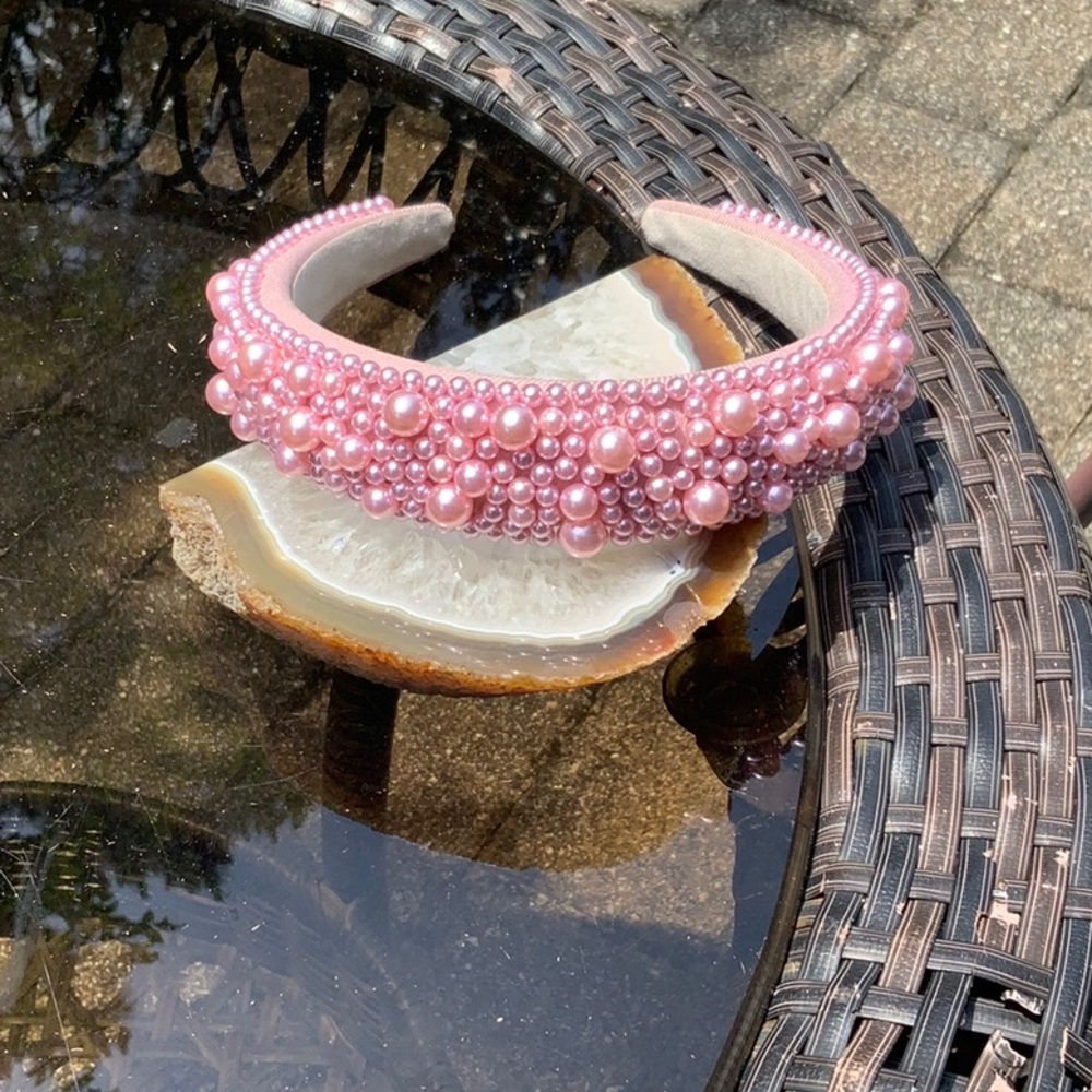Pink Pearl Headband